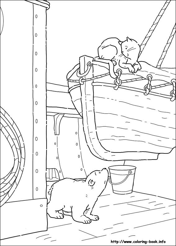 Little Polar Bear coloring picture